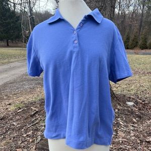 HASTING & SMITH PURPLE POLO STYLE WOMENS TOP XL